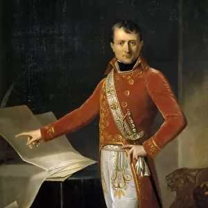 Portrait of Napoleon Bonaparte as First Consul. Artist: Girodet de Roucy Trioson, Anne Louis (1767-1824)