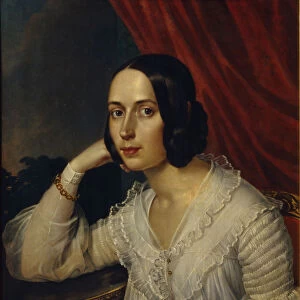 Portrait of Natalia Alekseevna Tuchkova-Ogareva (1829-1913), 1842. Artist: Reichel, Karl (1788-1857)