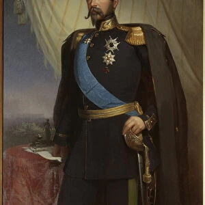 Portrait of Oscar I (1799-1859), King of Sweden and Norway, 1858