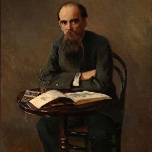 Portrait of the Painter Yefim Yefimovich Volkov (1844-1920), 1885. Artist: Kuznetsov, Nikolai Dmitrievich (1850-1929)