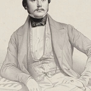 Portrait of the pianist and composer Alexandre Edouard Goria (1823-1860), 1855