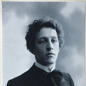 Portrait of the Poet Alexander Blok (1880-1921), 1907. Artist: Zdobnov, Dmitri Spiridonovich
