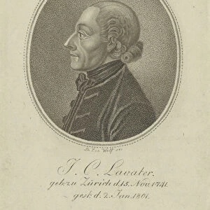 Portrait of the poet and physiognomist Johann Kaspar Lavater (1741-1801), c. 1810