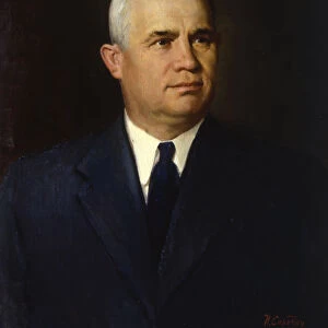 Portrait of the Politician Nikita Sergeyevich Khrushchev, 1951. Artist: Ivan Semyonovich Sorokin