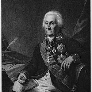 Portrait of Prince Yuri Vladimirovich Dolgorukov (1740-1830). Artist: Anonymous