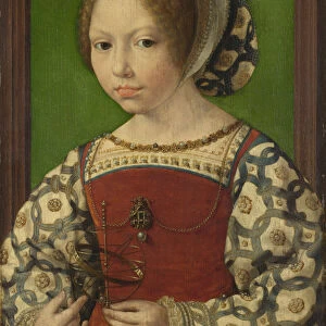 Portrait of Princess Dorothea of Denmark (1520-1580), ca 1530. Artist: Gossaert, Jan (ca. 1478-1532)