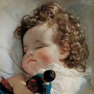 Portrait of Princess Marie Franziska von Liechtenstein (1834-1909) at the age of two years, 1836