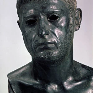 Portrait of a Roman (Sextus Pompey?), 2 H. of 1th cen. BC. Artist: Classical Antiquities