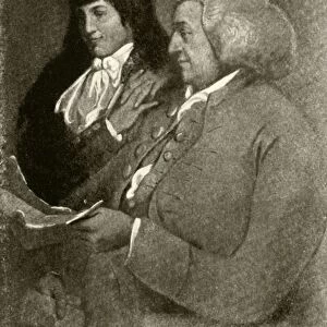 Portrait of Samuel Shoemaker, in bobwig, and his son, 1789, (1937). Creator: Unknown