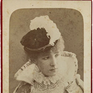 Portrait of Sarah Bernhardt (1844-1923), ca 1865. Creator: Nadar, Gaspard-Felix (1820-1910)