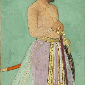 Portrait of Sayyid Abu l Muzaffar Khan, Khan Jahan Barha, Folio from the Shah Jahan