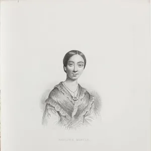 Portrait of the singer and composer Pauline Viardot (1821-1910), 1839-1840