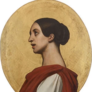 Portrait of the singer and composer Pauline Viardot (1821-1910) as Saint Cecilia