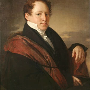 Portrait of Stepan Dmitriyevich Nechayev (1792-1860), 1830. Artist: Tropinin, Vasili Andreyevich (1776-1857)