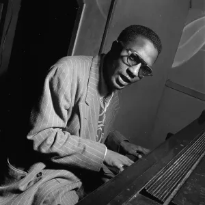 Portrait of Thelonious Monk, Minton's Playhouse, New York, N.Y. ca. Sept. 1947. Creator: William Paul Gottlieb Portrait of Thelonious Monk, Minton's Playhouse, New York, N.Y. ca. Sept. 1947. Creator: William Paul Gottlieb