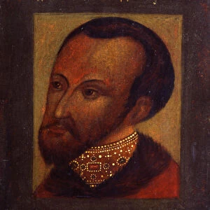 Portrait of Tsar Feodor I of Russia, 17th century. Artist: Russian Master