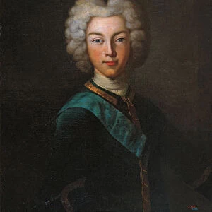 Portrait of the Tsar Peter II of Russia (1715-1730), End 1720s. Artist: Luedden, Johann Paul (?-1739)