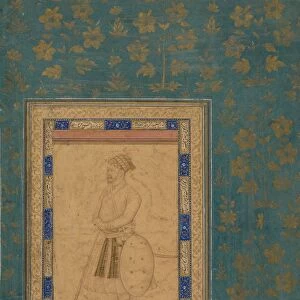 Portrait of an Unidentified Noble from Shah Jahans Court, c. 1640-1650. Creator: Unknown