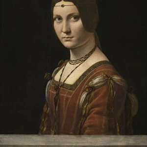 Portrait of an Unknown Woman, called La Belle Ferronniere, 1490-1496. Creator