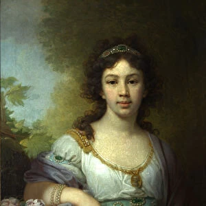 Portrait of Varvara Shidlovskaya, 1798. Artist: Borovikovsky, Vladimir Lukich (1757-1825)
