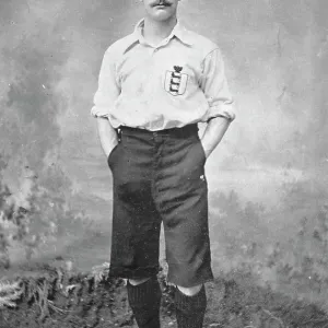 Portrait of the West Bromwich footballer, WJ Bassett, 1896. Creator: John Arthur Draycott Portrait of the West Bromwich footballer, WJ Bassett, 1896. Creator: John Arthur Draycott