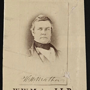 Portrait of William Williams Mather (1804-1859), Before 1859. Creator: Unknown