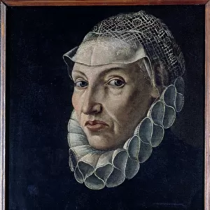 Portrait of a woman, said to be Marie Miraille, c1574. Creator: Unknown