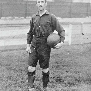 Portrait of the Woolwich Arsenal footballer R Buchanan, 1896. Creator: Symmons & Thiele Portrait of the Woolwich Arsenal footballer R Buchanan, 1896. Creator: Symmons & Thiele