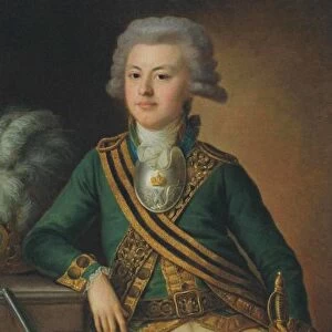 Portrait of Yakov Ivanovich Likhachov, Podporuchik of the Semyonovsky Life-Guards Regiment, 1792. Artist: Kamezhenkov, Ermolay Dementyevich (1760-1818)
