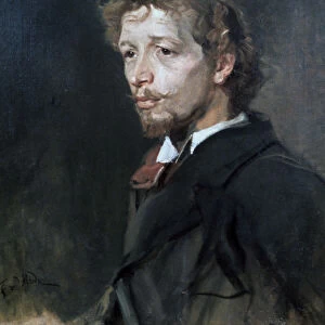 Portrait of a Young Man, c1880. Artist: Fritz Karl Hermann von Uhde