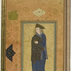 Portrait of a Young Prince, Safavid dynasty (1501-1722), c. 1600 / 1630. Creator: Unknown