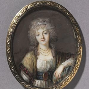 Portrait of a Young Woman, c. 1785. Creator: Charles Henard (French, c. 1757-aft 1814)