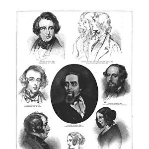 Portraits of Charles Dickens at different periods in his life, 1862