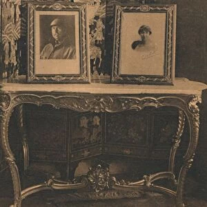 Portraits of the King and Queen of Belgium at the Cuban Embassy in Brussels, Belgium, 1927