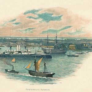 Portsmouth Harbour, c1890
