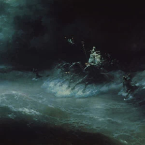 Poseidons travel over the sea, 1894. Artist: Aivazovsky, Ivan Konstantinovich (1817-1900)