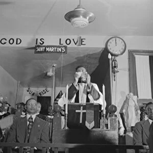 Possibly: Congregation of the St. Martins Spiritual Church, Washington, D. C. 1942. Creator: Gordon Parks
