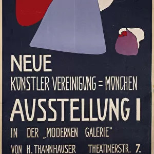 Poster for the 1st Exhibition of the Neue Künstlervereinigung München... 1909