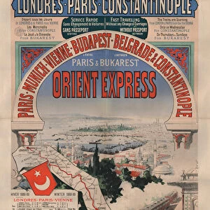 Poster advertising the Orient Express, 1888