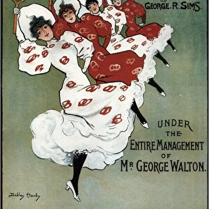 Poster for the George Sims comedy Skipped by the Light of the Moon, 1896. Artist: Hardy, Dudley (1866-1922)
