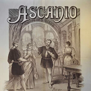 Poster for the Opera Ascanio by Camille Saint-Saens, 1890