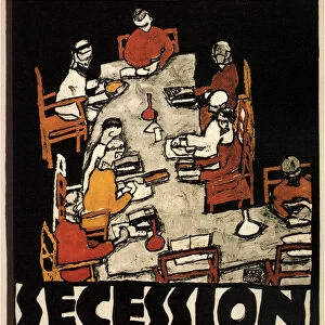 Poster for the Vienna Secession 49th Exhibition, 1918. Artist: Schiele, Egon (1890?1918)