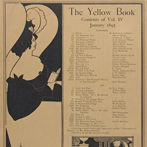 Poster for The Yellow Book, Volume IV, January 1895. Creator: Aubrey Beardsley