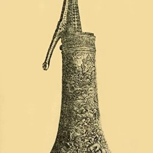 Powder flask, c1580-1600, (1881). Creator: W Wise