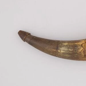 Powder Horn, Mexican, dated March 10, 1809. Creator: Unknown