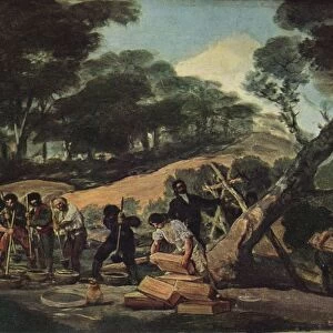 Powder production in the Sierra de Tardienta, 1814 (1939). Artist: Francisco Goya