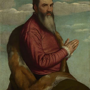Praying Man with a Long Beard, ca 1545. Artist: Moretto da Brescia (ca 1498 - 1554)