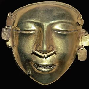 Pre-Columban gold mask from Columbia