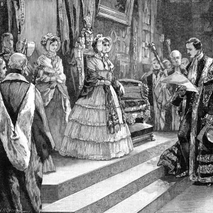 Presentation to the Queen, c1850s, (1900). Artist: William Heysham Overend