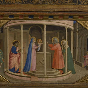 The Presentation in the Temple (The Annunciation retable with 5 Predella scenes), 1430-1432. Artist: Angelico, Fra Giovanni, da Fiesole (ca. 1400-1455)